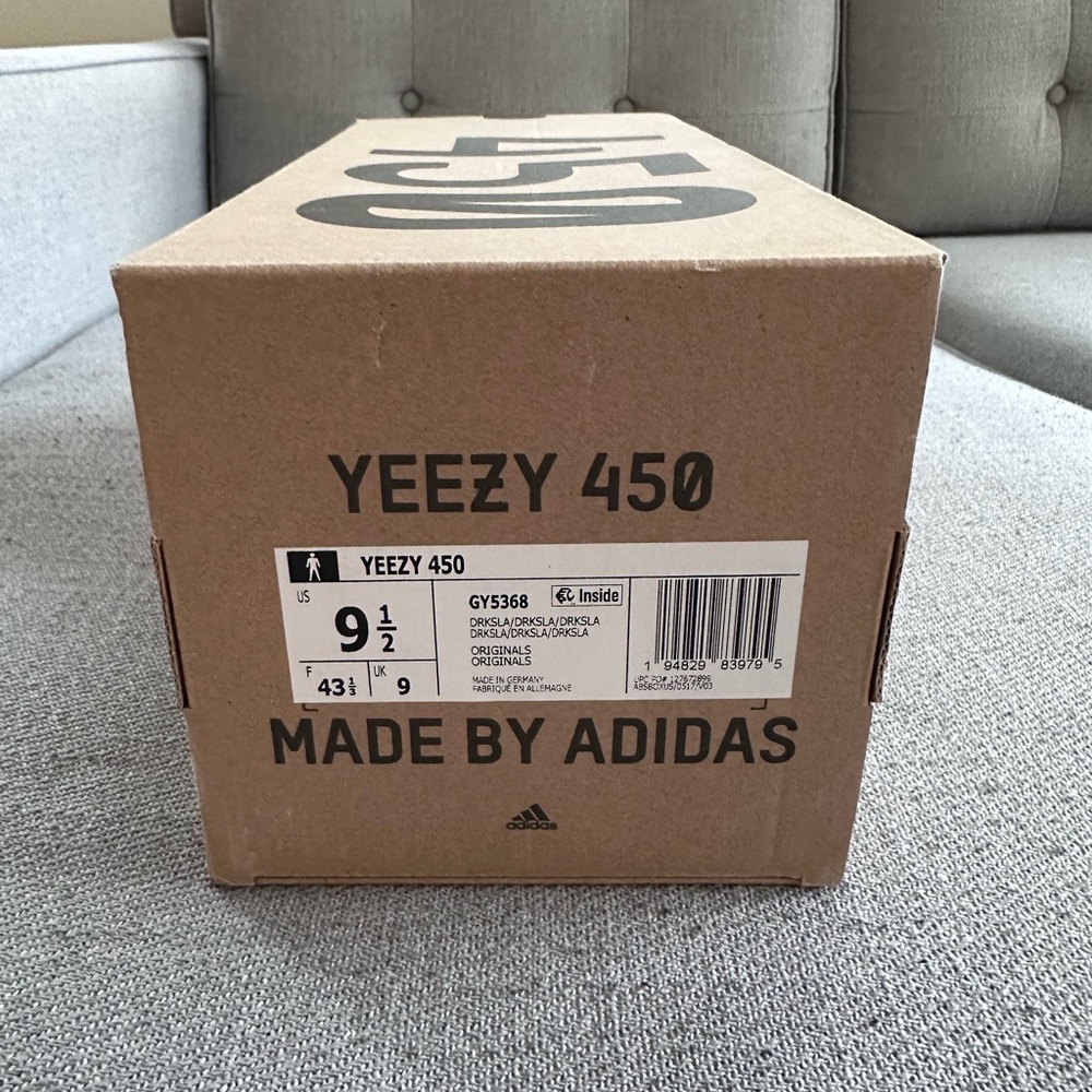 Adidas Yeezy 450 Dark Slate 9.5 with Box - Picture 5 of 5